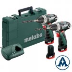 Metabo 2x Aku Bušilice - Odvijači PowerMaxx BS Li-ion 3x10,8V 2,0Ah