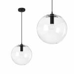 Staklena stropna lampa Lassi Black 25 cm APP307-1CP