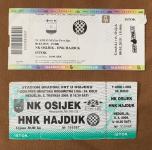 NOGOMETNE ULAZNICE - NK OSIJEK-NK HAJDUK SPLIT, DVA KOMADA