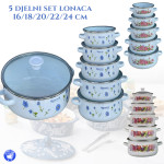 5 DJELNI SET LONACA