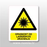 Naljepnica, znak, oznaka - Opasnost od laserskog zračenja