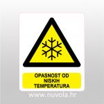 Naljepnica, znak, oznaka - Opasnost od niskih temperatura