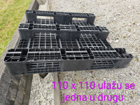 PLASTIČNE PALETE  110X110  / 120x100