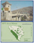 BIH HERCEG BOSNA HPT MOSTAR TEL.KARTICA 06/00 MOST - 8.2000