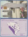 BIH HERCEG BOSNA HPT MOSTAR TEL.KARTICA 06/00 MEĐUGORJE - 8.2000