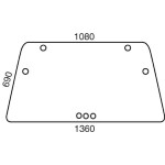 Staklo kabine prednje/zadnje gornje Deutz Fahr 04346800