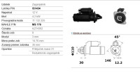 ANLASER 12V 4,2KW SA REDUKTOROM ZA TRAKTORE FIAT,IVECO