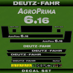 Zamjenske naljepnice za traktor Deutz-Fahr AgroPrima 6.16