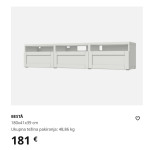 Ikea Besta TV klupa 180x40x38 cm