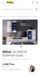 Regal za Dnevni boravak *BIJELI VISOKI SJAJ*