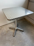 Stol za terasu, aluminij / inox, 60 x 60 cm, NOVO