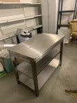 STOL INOX 90 X 50 CM