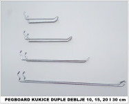 PEGBOARD KUKICE DUPLE - ZA PERFORIRANE STALKE I PANELE