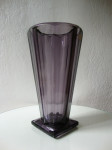 MOSER - BOHEMIA VASE AMETYST - ART DEKO - VAZA ČEŠKA