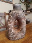 Vučedolska vintage veća vaza ručni rad