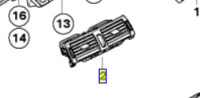 BMW E70 X5 E71 X6 PFL CENTRALNA VENTILACIJA NOVO ORIGINAL