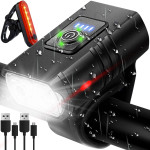 Set punjive lampe za bicikl 6 CREE LED + stražnje svjetlo