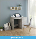 Radni stol siva boja betona 100 x 50 x 76 cm od iverice - NOVO