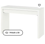 radni bijeli stol s dve ladice ikea