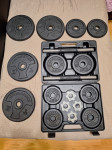 Energetics Premium 20 kg Cast Iron Set + 4 x 5kg utezi