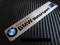 BMW MotorSport metalna naljepnica 120mm x 26mm