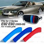 ///M umetci za grill BMW 3 E92/E93 2005-2009 Komplet