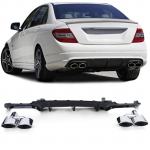 Mercedes C Klasa W204 2011-2014 C63 AMG difuzor piano + rore