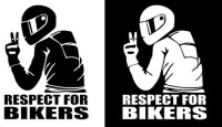 Respect for bikers - naljepnice