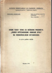 Radni tekst tema za udžbenik predmeta "Osnovi ONO SFRJ"