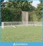 Kavez za zečeve s 4 panela 433x109x54 cm od pocinčanog željeza - NOVO
