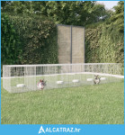 Kavez za zečeve sa 6 panela 327x79x54 cm od pocinčanog željeza - NOVO