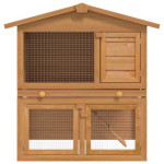 vidaXL Vanjski kavez kućica za male životinje i kućne ljubimce 3 drven