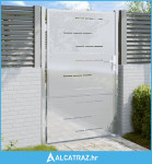 Vrtna vrata 100 x 125 cm od nehrđajućeg čelika - NOVO