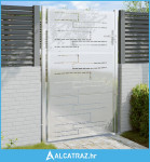 Vrtna vrata 100 x 150 cm od nehrđajućeg čelika - NOVO