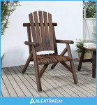 Vrtna stolica 68 x 86 x 103 cm od masivnog drva smreke - NOVO