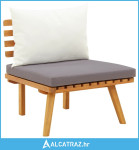 Vrtna stolica od masivnog bagremovog drva s jastucima - NOVO