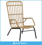 Vrtna stolica od poliratana svjetlosmeđa - NOVO