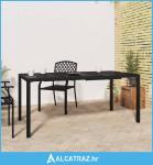 Vrtni stol antracit 165x80x72 cm čelični - NOVO