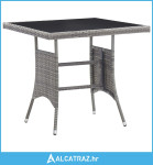 Vrtni stol antracit 80 x 80 x 74 cm od poliratana - NOVO