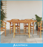 Vrtni stol na razvlačenje 110-160x80x75 cm od masivne tikovine - NOVO