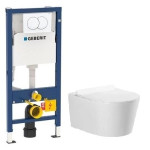 GEBERIT ugradbeni vodokotlić duofix delta01+EVEREST BASE WC ŠKOLJKA