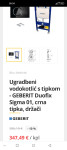 Ugradbeni vodokotlić - GEBERIT Duofix Sigma + crna tipka