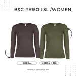 2kom B&C Women #E150 LSL Majice na duge rukave Besplatna dostava