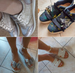 Kožne sandale,Adidas adilette,japanke,tenisice 7 KOM. vel.38 LOT