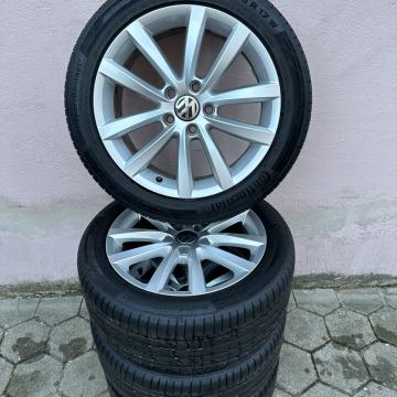 Alu felge VW Passat B7 Original sa gumama ,17&amp;#39;&amp;#39; rupe 5x112, 4 kom.