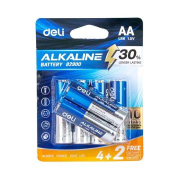 Alkalne baterije AA LR6 4+2 kos