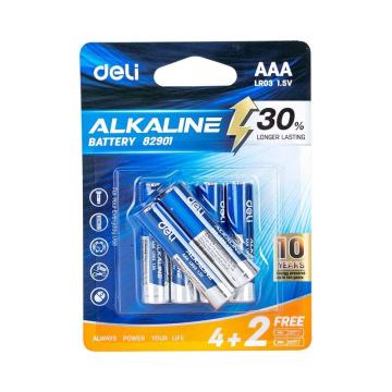 Alkalne baterije AAA LR03 4+2 kos