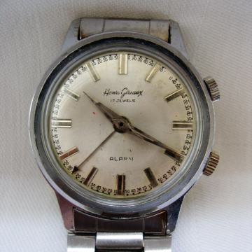 HENRI GIREAUX  WATCH 17 JEWELS ALARM - 1960.