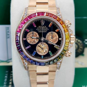 ROLEX DAYTONA RAINBOW ROSE (SOLID SWISS CLON!) ETA cal.4130 116595RBOW