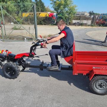 Motokultivator AGM BENZIN 15 KS + priključci